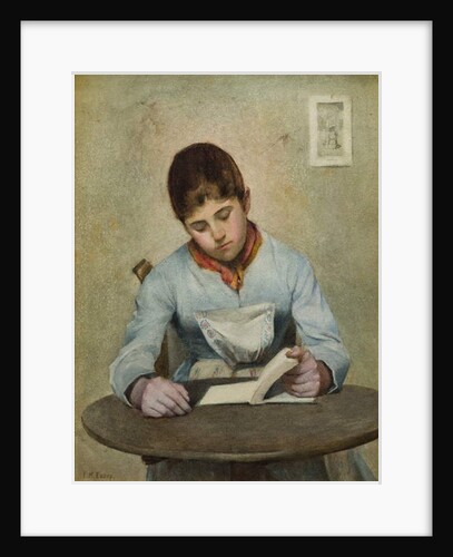 Girl Sitting Reading by Frederick James McNamara Evans