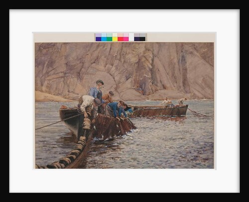Seine Fishing, 1913 by Henry Meynell Rheam