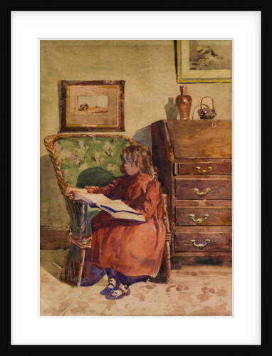 Girl Sitting Reading by John Guttridge Sykes