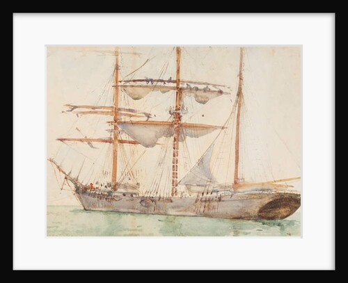 Barque at Anchor by Henry Scott Tuke