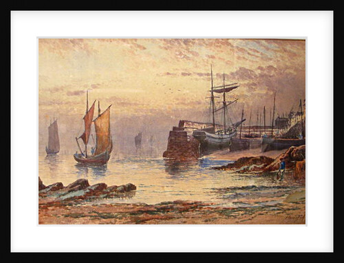 Old Quay, Newlyn, 1887 by Henry John Williams