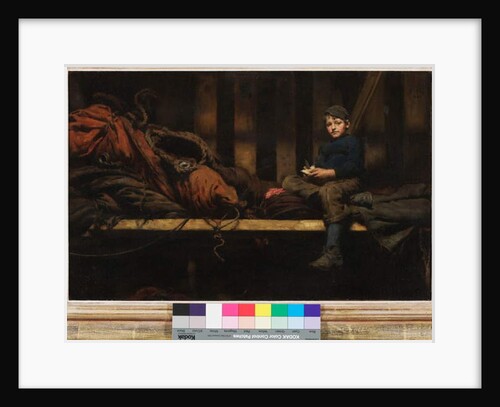 Dinner Time - Ambrose Rouffignac in the Sail Loft, 1883 by Henry Scott Tuke