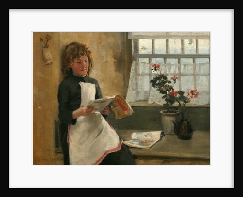 Girl in a Cottage Window, 1887 by Norman Garstin