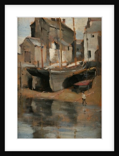 Boats and Cottages by Norman Garstin