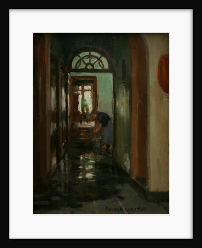 Saturday - An interior view of Garstin's home by Norman Garstin