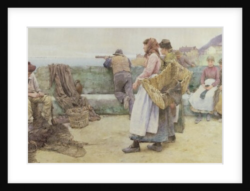 In a Cornish Fishing Village: Departure of the Fleet for the North, 1886 by Walter Langley