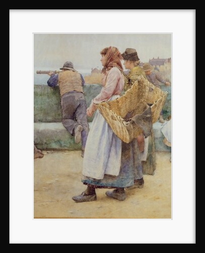 In a Cornish Fishing Village: Departure of the Fleet for the North by Walter Langley