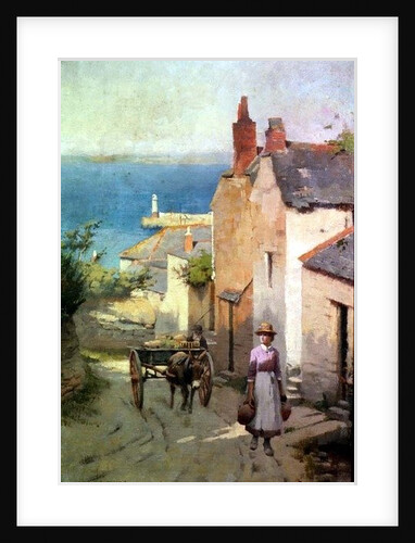 Newlyn from the bottom of Adit Lane, 1886-94 by Leghe Suthers