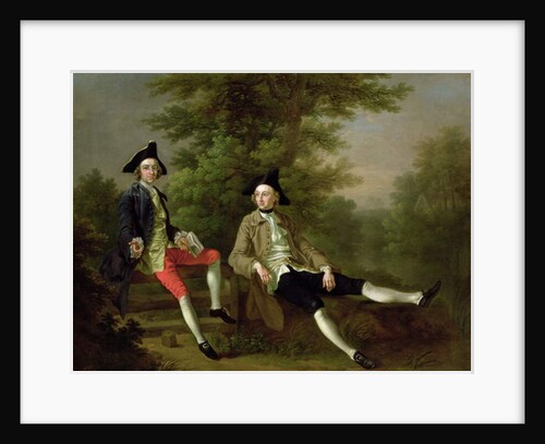 Portrait of David Garrick and William Windham of Felbrigg c.1745 by Francis Hayman
