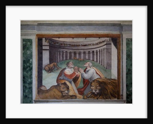 Two Christian martyrs with lions in the Colosseum by Niccolo & Tempesta Antonio Circignani
