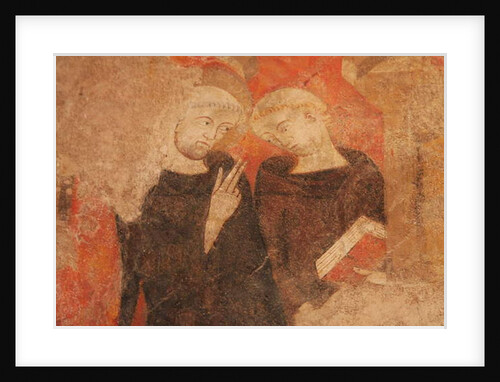 Depicting two monks by French School