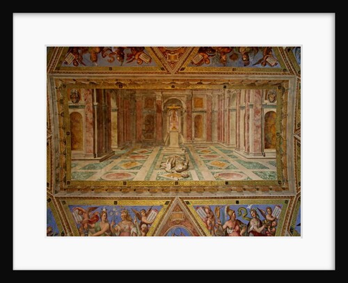 The ceiling of the Constantine Room: the Fall of the idols and the triumph of Christianity, 1582 by Tommaso Laureti