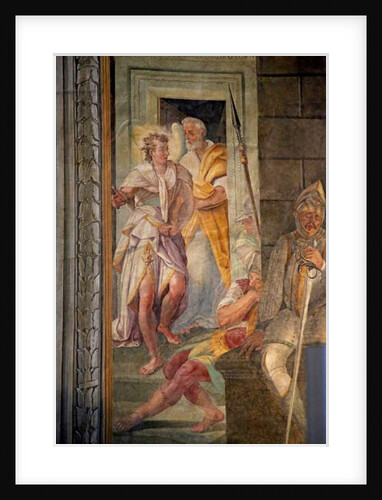 St Peter escapes from prison with an angel, 1604 by Domenichino (1581-1641)