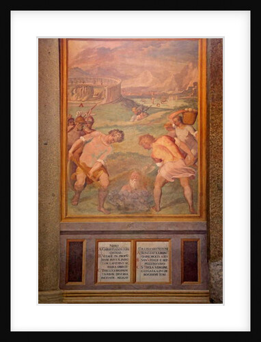 Nero orders Christian martyrdom by burying with fire by Cristoforo & Tempesta Antonio Roncalli