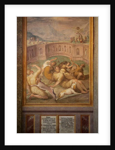 Saints, possibly Gervais and Protais, thrown to the animals by Cristoforo & Tempesta Antonio (1555-1630) Roncalli