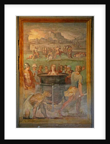A female saint is boiled alive by Cristoforo & Tempesta Antonio (1555-1630) Roncalli