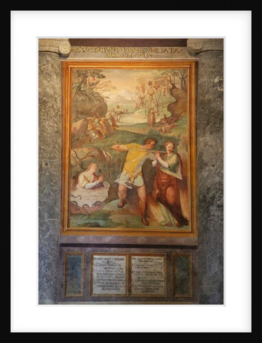 Martyrdom of St Lucy and St Euphemia of other saints by Cristoforo & Tempesta Antonio Roncalli