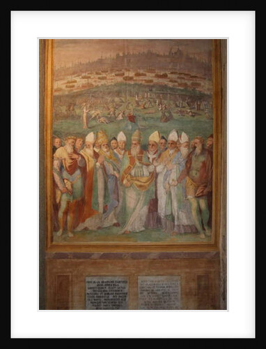 Pope bishops and kings honor the martyred saints by Cristoforo & Tempesta Antonio Roncalli