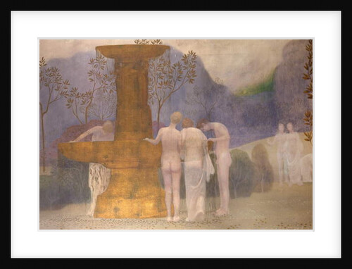 Figures by a Fountain by Constant Montald