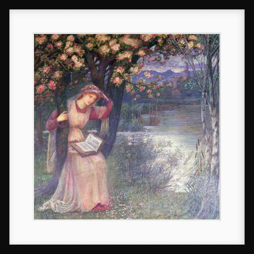 Woman Reading in a Garden by Marie Spartali Stillman