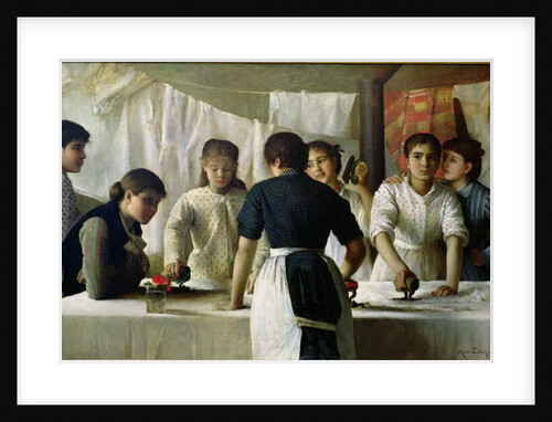 Laundresses, 1882 by Marie Mrs Dujardin-Beaumetz Petiet