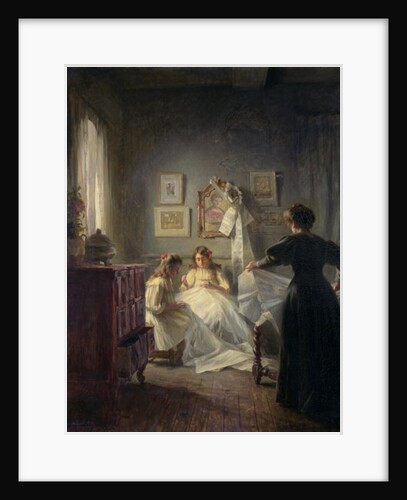 Sewing, 1906 by Marius Bartholoty