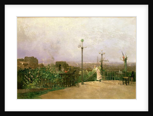 Paris seen from the heights of Montmartre by Jean d' Alheim