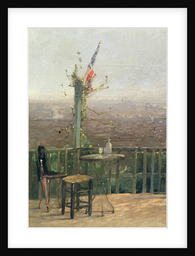Paris seen from the heights of Montmartre by Jean d' Alheim