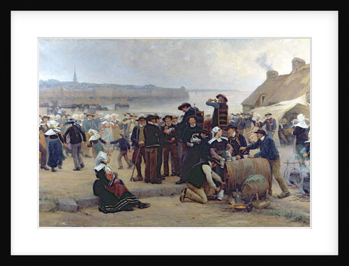 The Pardon in Brittany by Theophile Louis Deyrolle