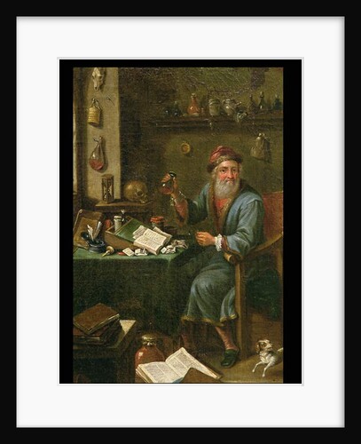 The Alchemist's study by David the Elder Teniers