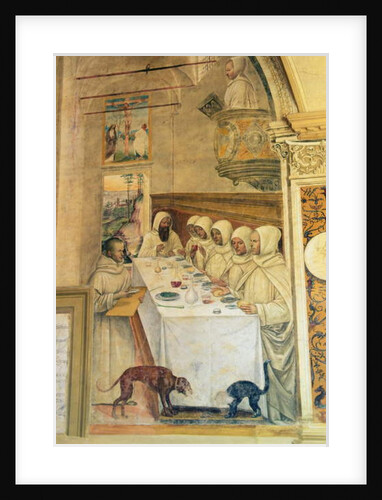 St. Benedict finds flour and feeds the monks by L. & Sodoma G. Signorelli