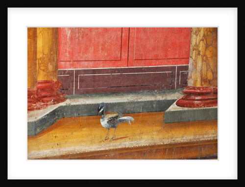 Oplontis, near Naples, Italy: murals in Villa Poppaea - detail of Roman fresco with bird by Anonymous