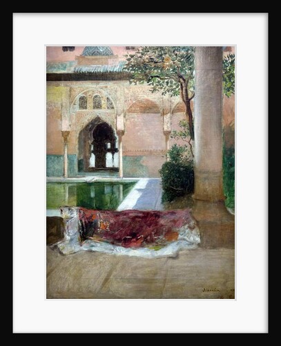 Courtyard of the Alhambra of Granada, 1880 by Benjamin Constant