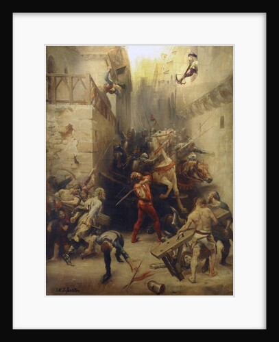 The Bag of Beziers in 1209 by Joseph-Noel Sylvestre