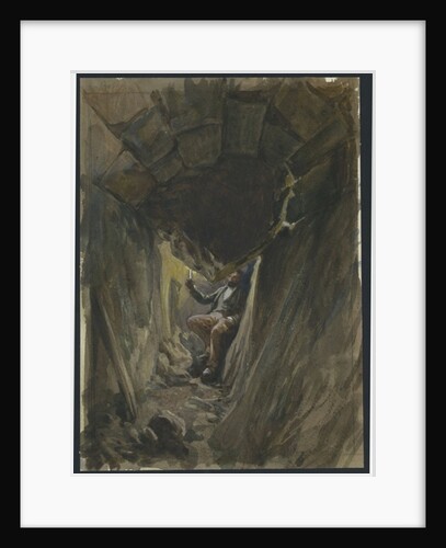 Fallen Voussoir Robinson's Arch, Jerusalem by William 'Crimea' Simpson