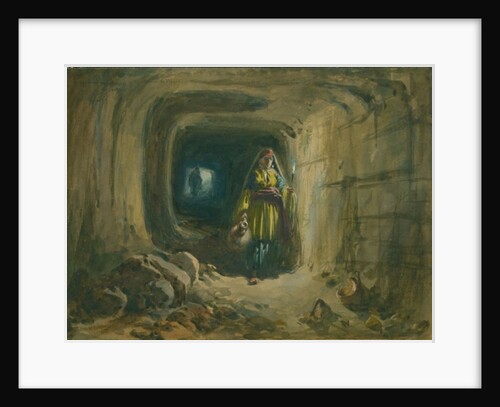 Subterranean Passage to Fountain of the Virgin, Jerusalem, 1869 by William 'Crimea' Simpson