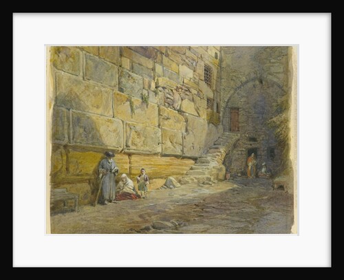 Lintel of Barclay's Doorway, Near Jews Wailing Place, Jerusalem, 1870 by William 'Crimea' Simpson