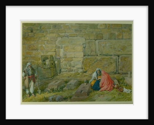 Built up doorway in East Wall of Haram, near Golden Gate, 1872 by William 'Crimea' Simpson