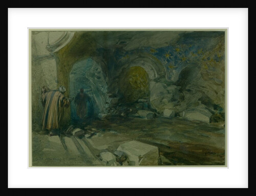 Crypt of the Church of St. Anne, Jerusalem, 1872 by William 'Crimea' Simpson