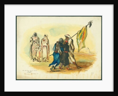 The Mad Negro banner bearer, Kaumur, 1873 by Claude Conder