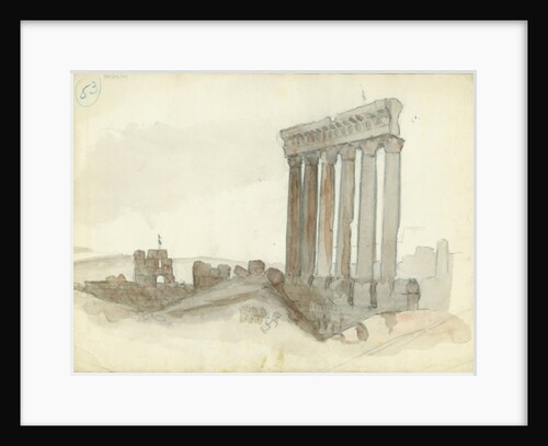 Temple of Jupiter, Baalbeck by Claude Conder