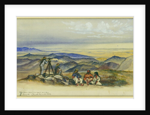 View from Jebel Bir Asur to the Sea, 1872 by Claude Conder