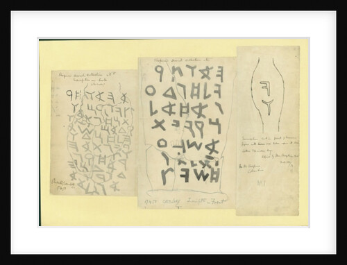 Inscriptions on an earthenware disc from Shapira's 2nd Collection, 1873 by Claude Conder