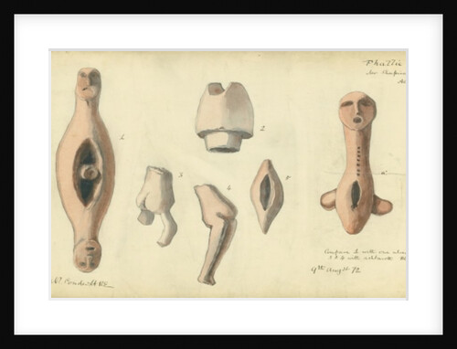Phallic Emblems from Mr Shapira's Collection, 1872 by Claude Conder