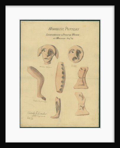 Moabitic pottery from Mr Shapira's 2nd Collection, 1872 by Claude Conder