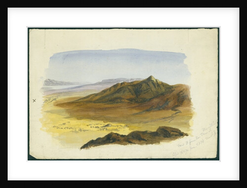 View of the Jordan Valley looking South, 1874 by Claude Conder