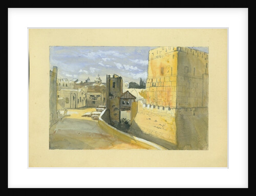 View of a town by Claude Conder