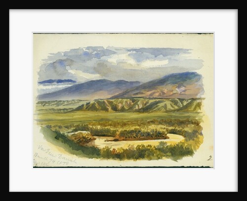 View near Damieh, Jordan Valley, 1874 by Claude Conder