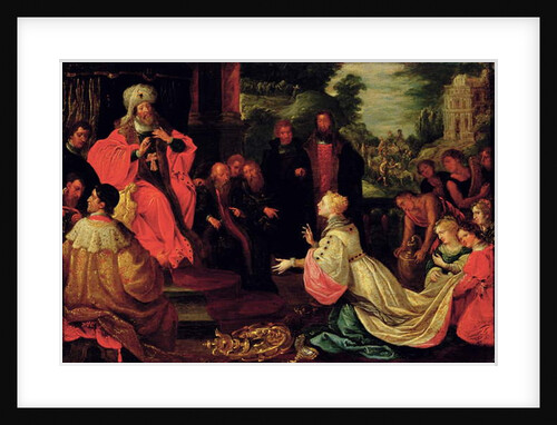Solomon and the Queen of Sheba by Frans II the Younger Francken