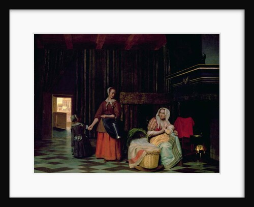 Woman with child and maid, 1663-65 by Pieter de Hooch